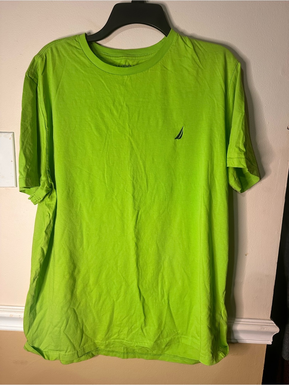 Nautica Men’s Neon Lime Short Sleeve Crew Tee